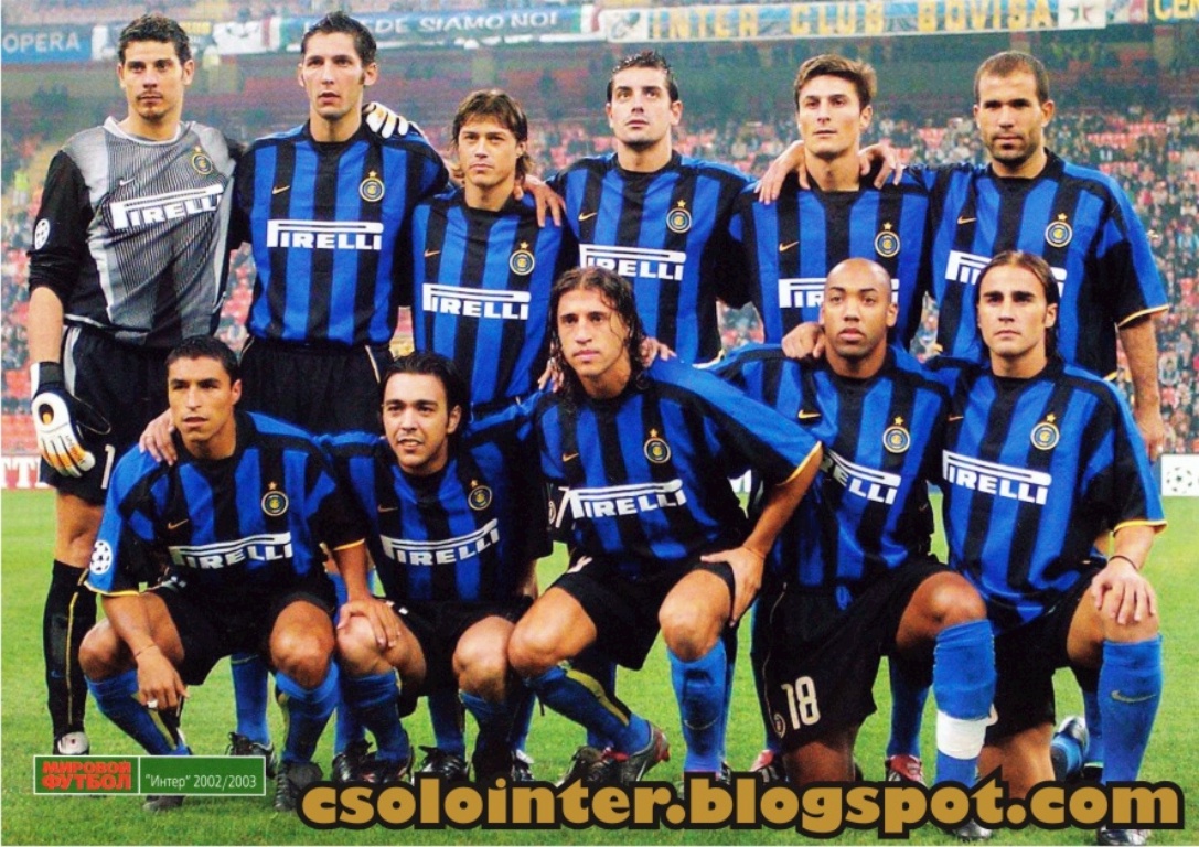 02-03 Inter Milan Home Blue Retro Jerseys Shirt